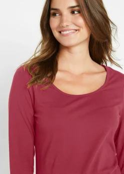 Camiseta ajustada de manga larga