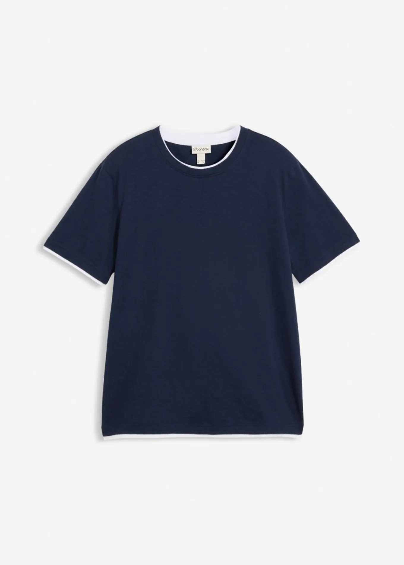 Camiseta con aspecto 2 en 1 de hilo slub