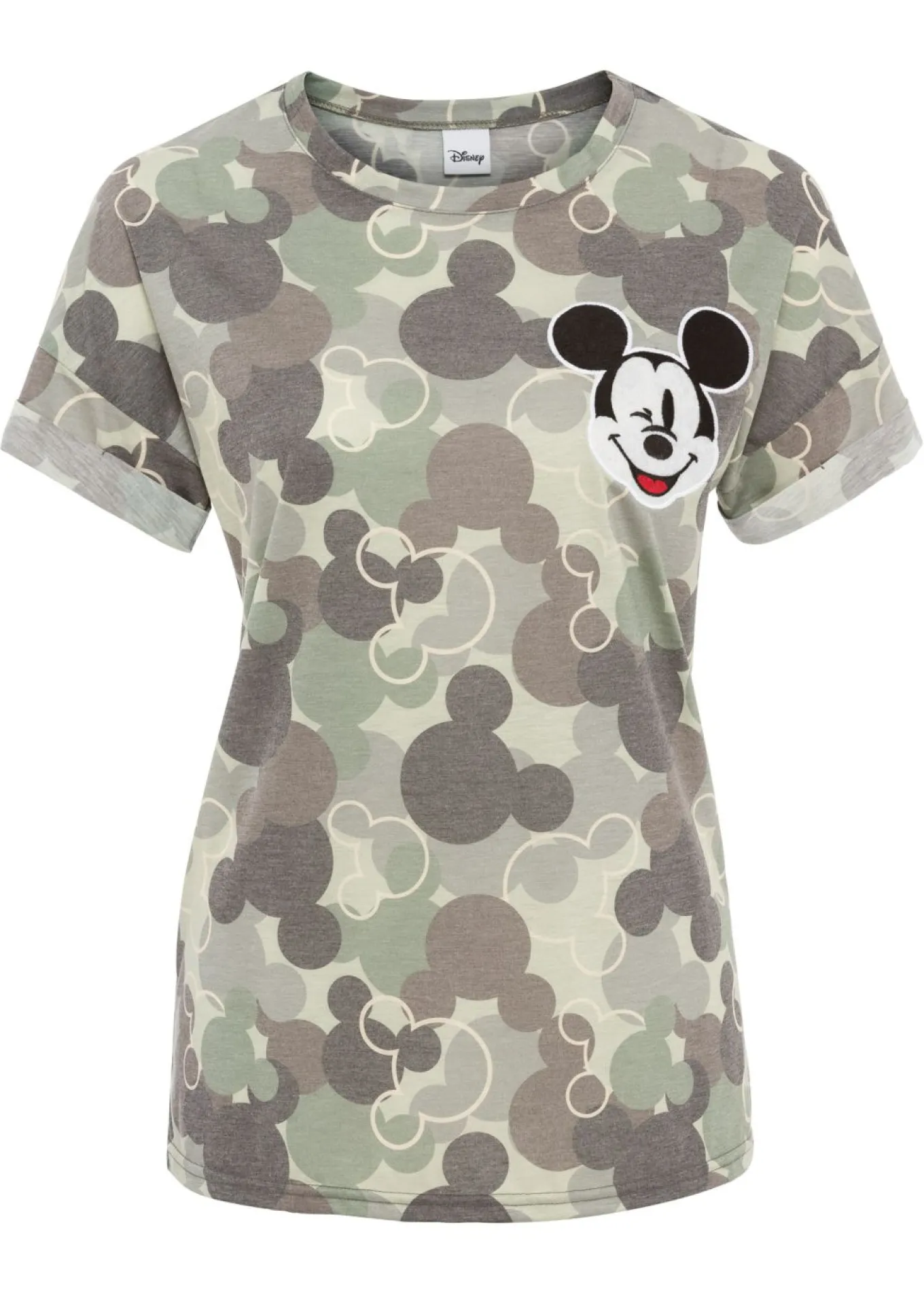 Camiseta con bordado de Mickey Mouse