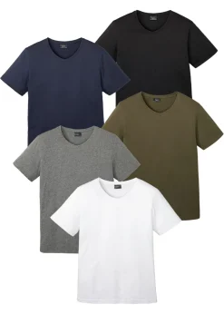 Camiseta con escote en V (5 unidades)