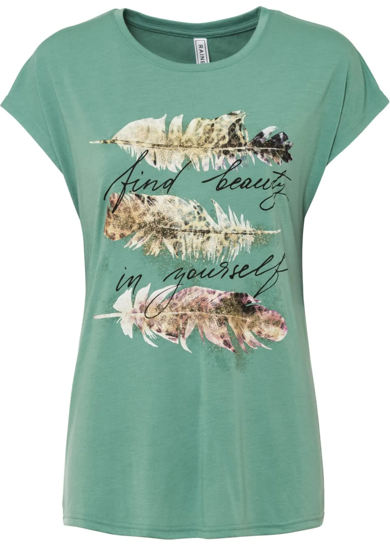Camiseta con estampado brillante