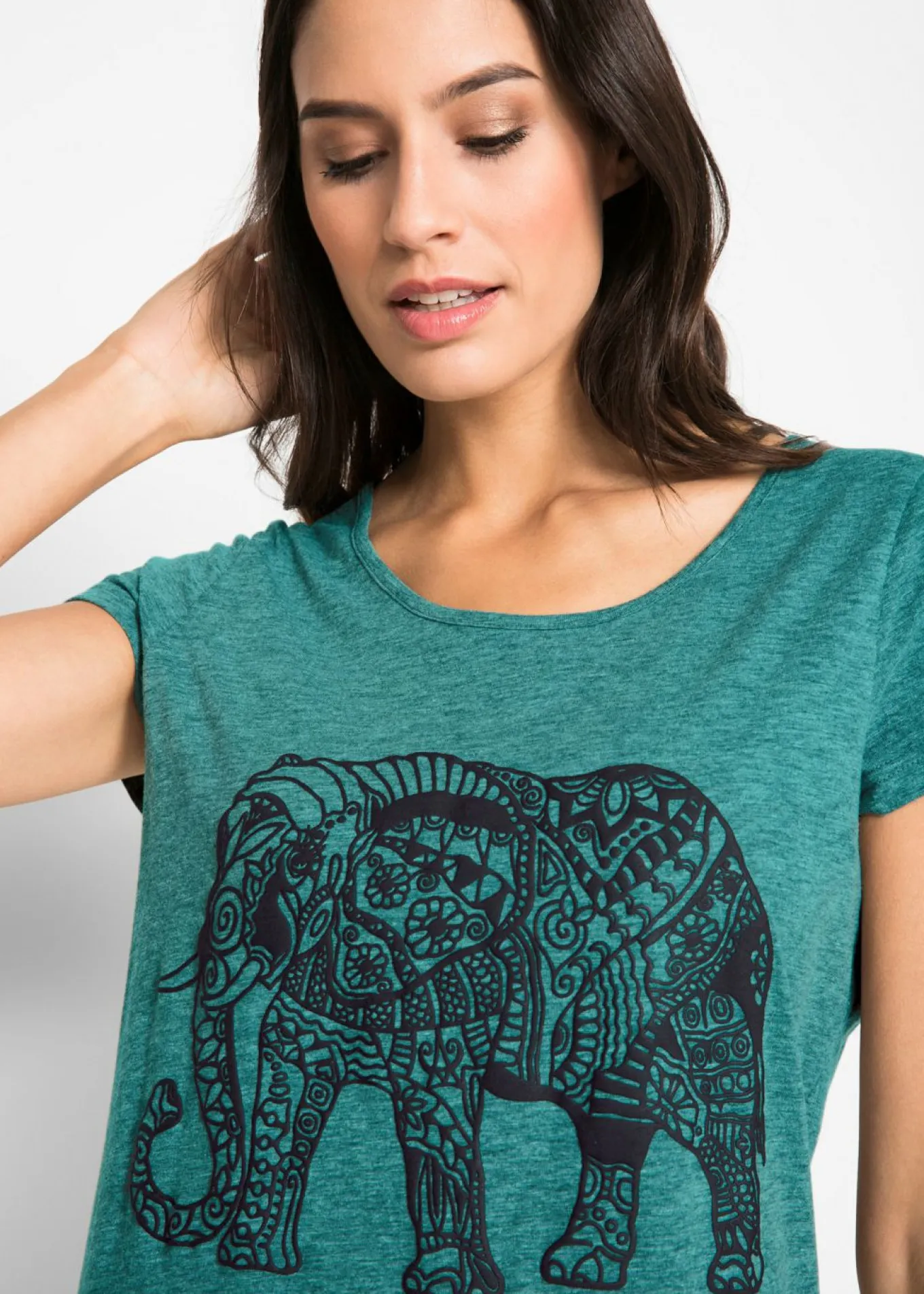 Camiseta con estampado de manga corta