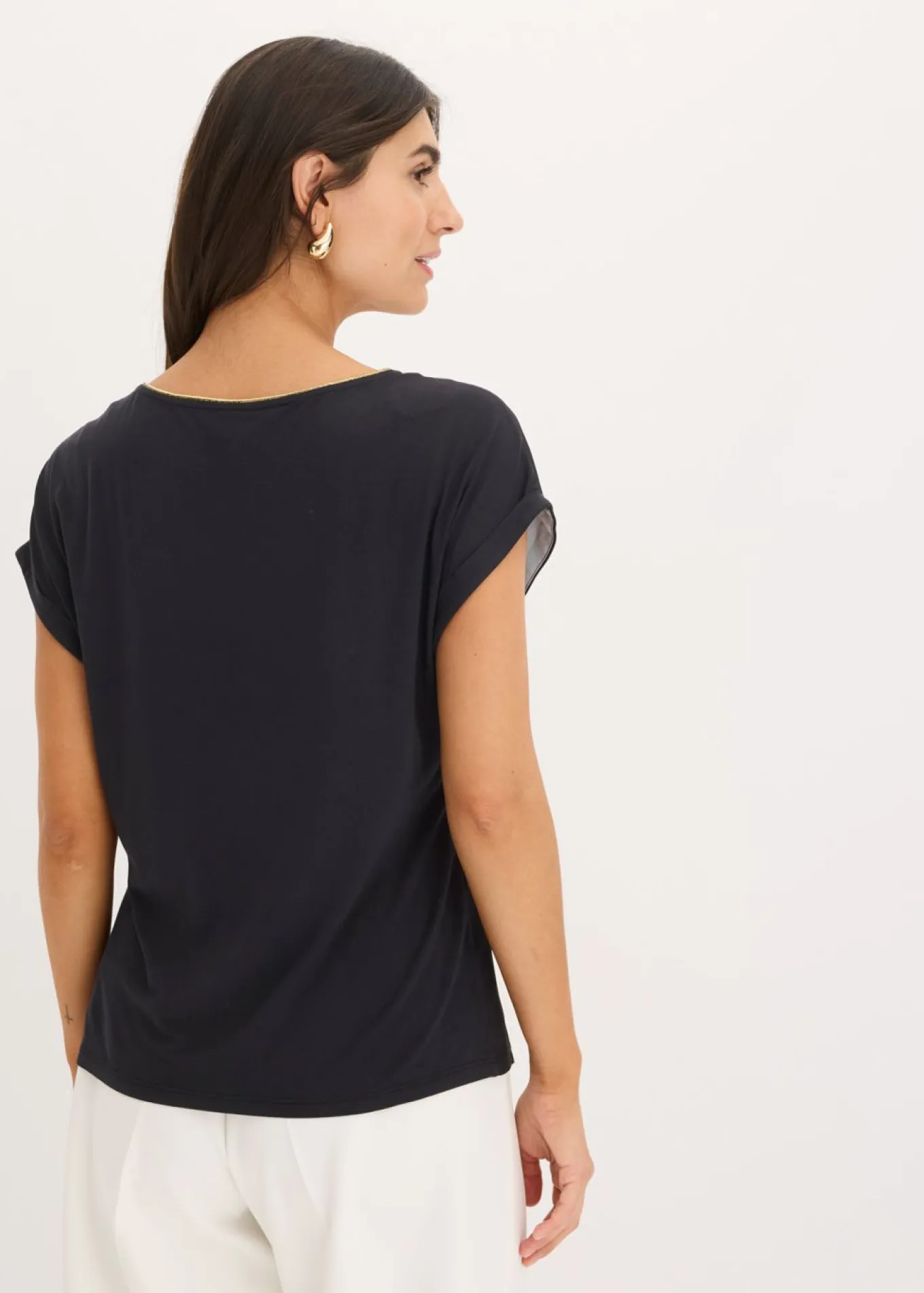 Camiseta con inserto de malla
