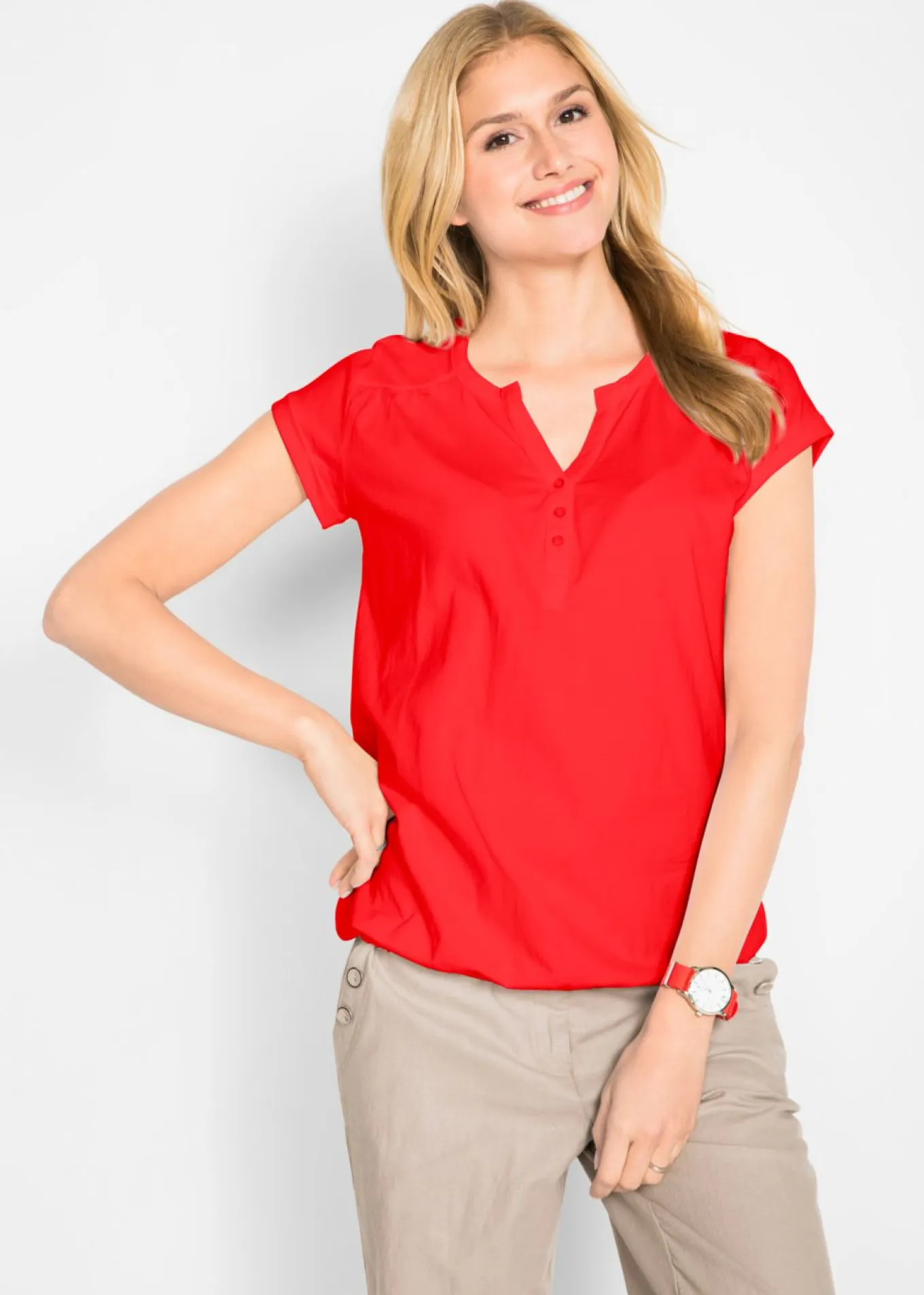 Camiseta de algodón con manga corta