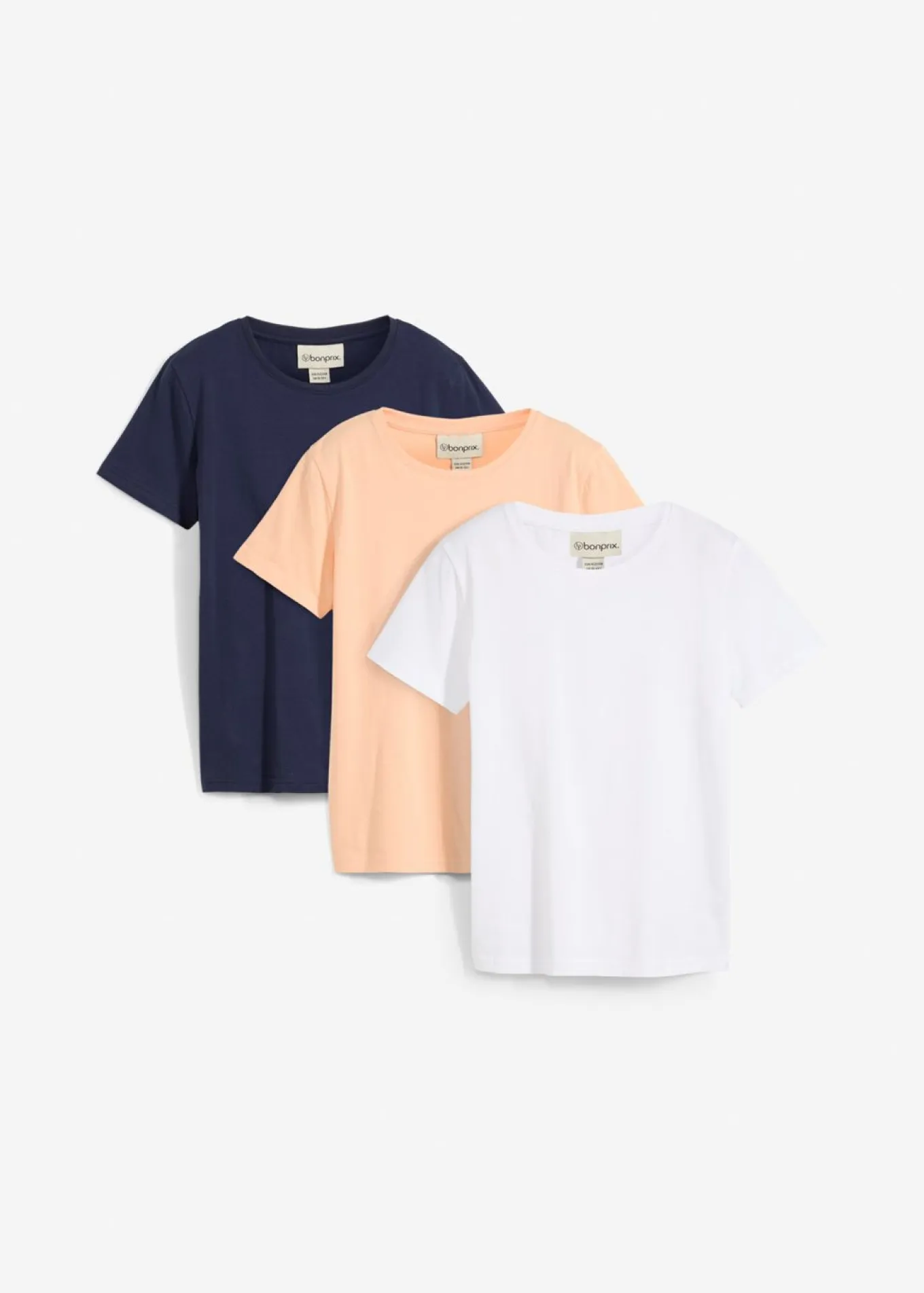 Camiseta de algodón orgánico puro (3 unidades)