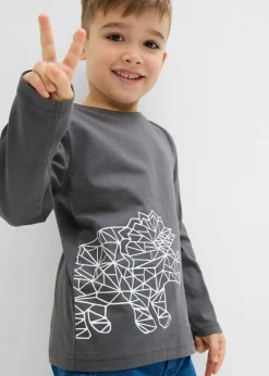 Camiseta de algodón orgánico puro con manga larga