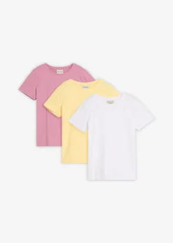 Camiseta de algodón orgánico puro (3 unidades)