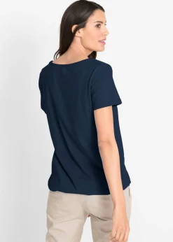 Camiseta de algodón puro con manga corta