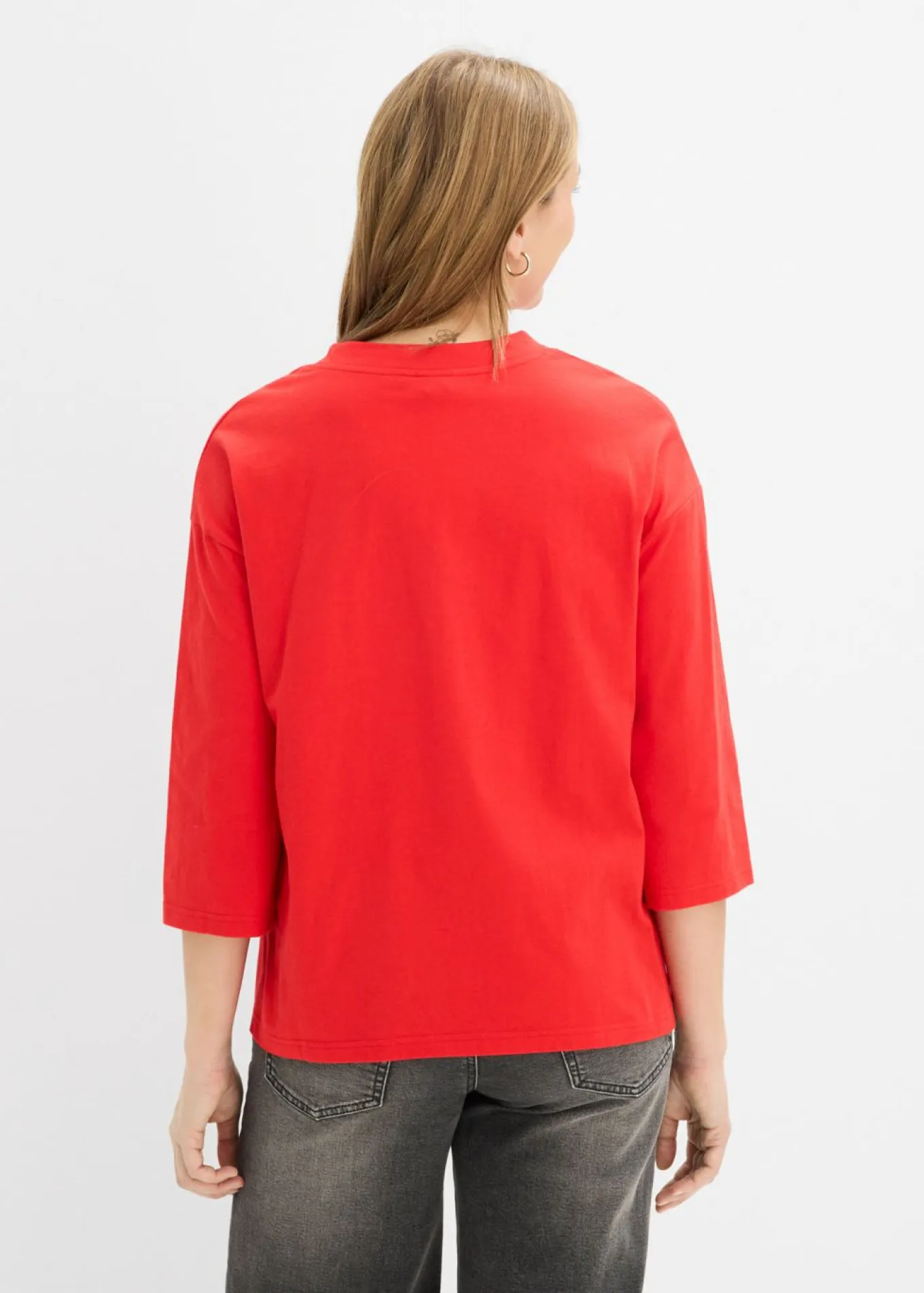 Camiseta de algodón puro con corte boxy