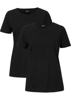Camiseta de algodón puro con manga corta (2 unidades)