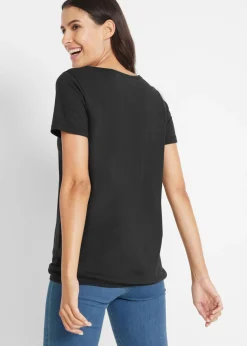 Camiseta de algodón puro con manga corta