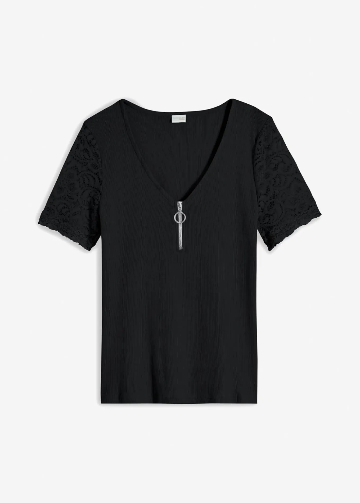 Camiseta de canalé de algodón