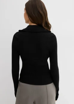 Camiseta de canalé de mezcla de viscosa suave