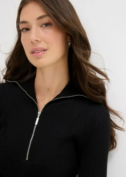 Camiseta de canalé de mezcla de viscosa suave