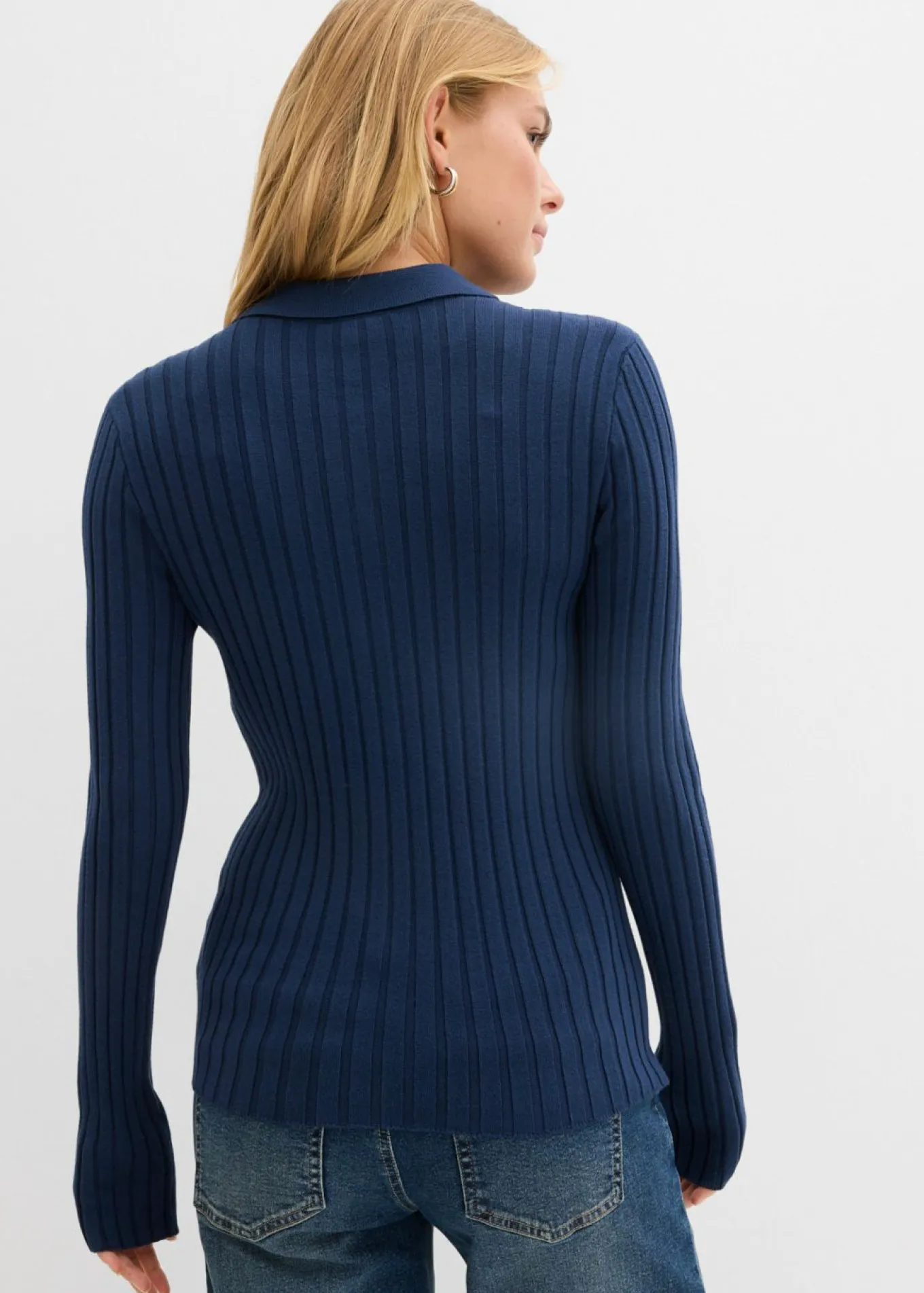 Camiseta de canalé de mezcla de viscosa fluida