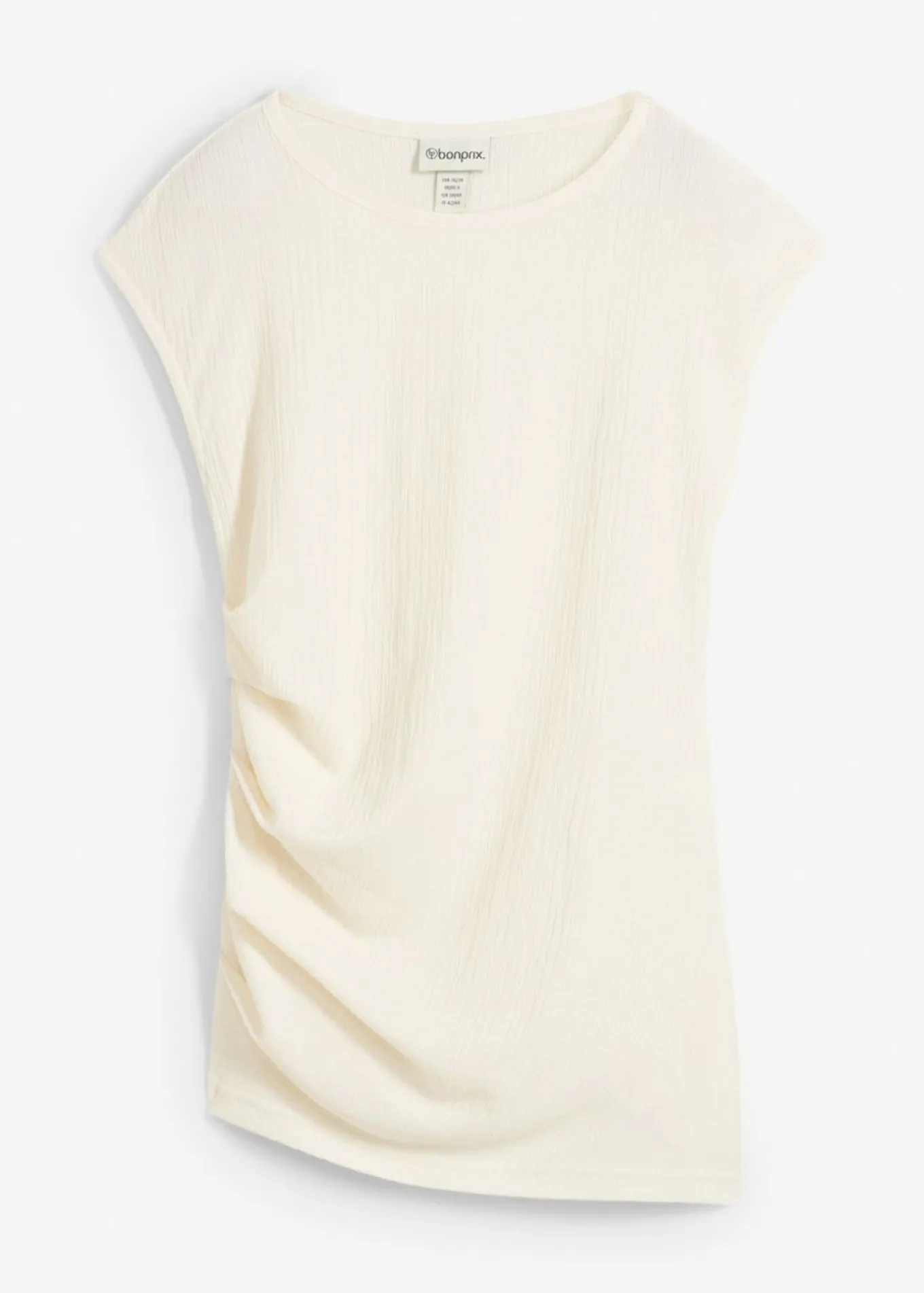 Camiseta de crepé estructurado