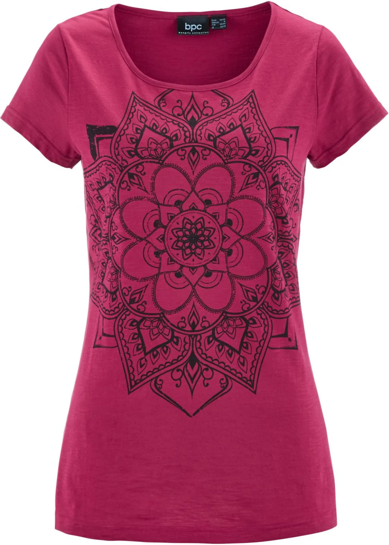 Camiseta de hilo flameado de manga corta