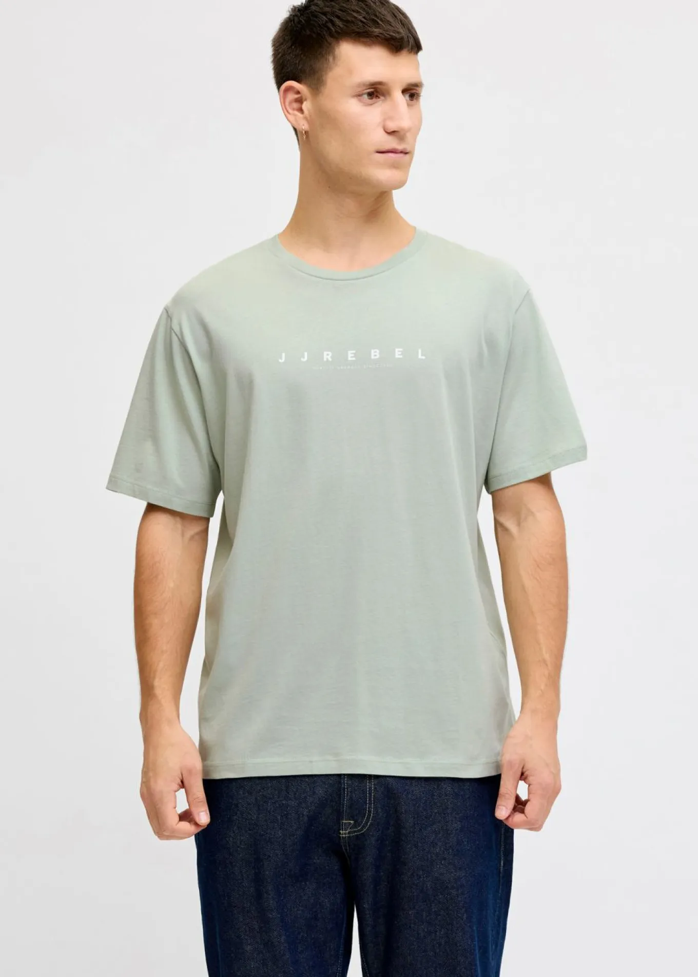 Camiseta de JJ REBEL de algodón puro con corte holgado