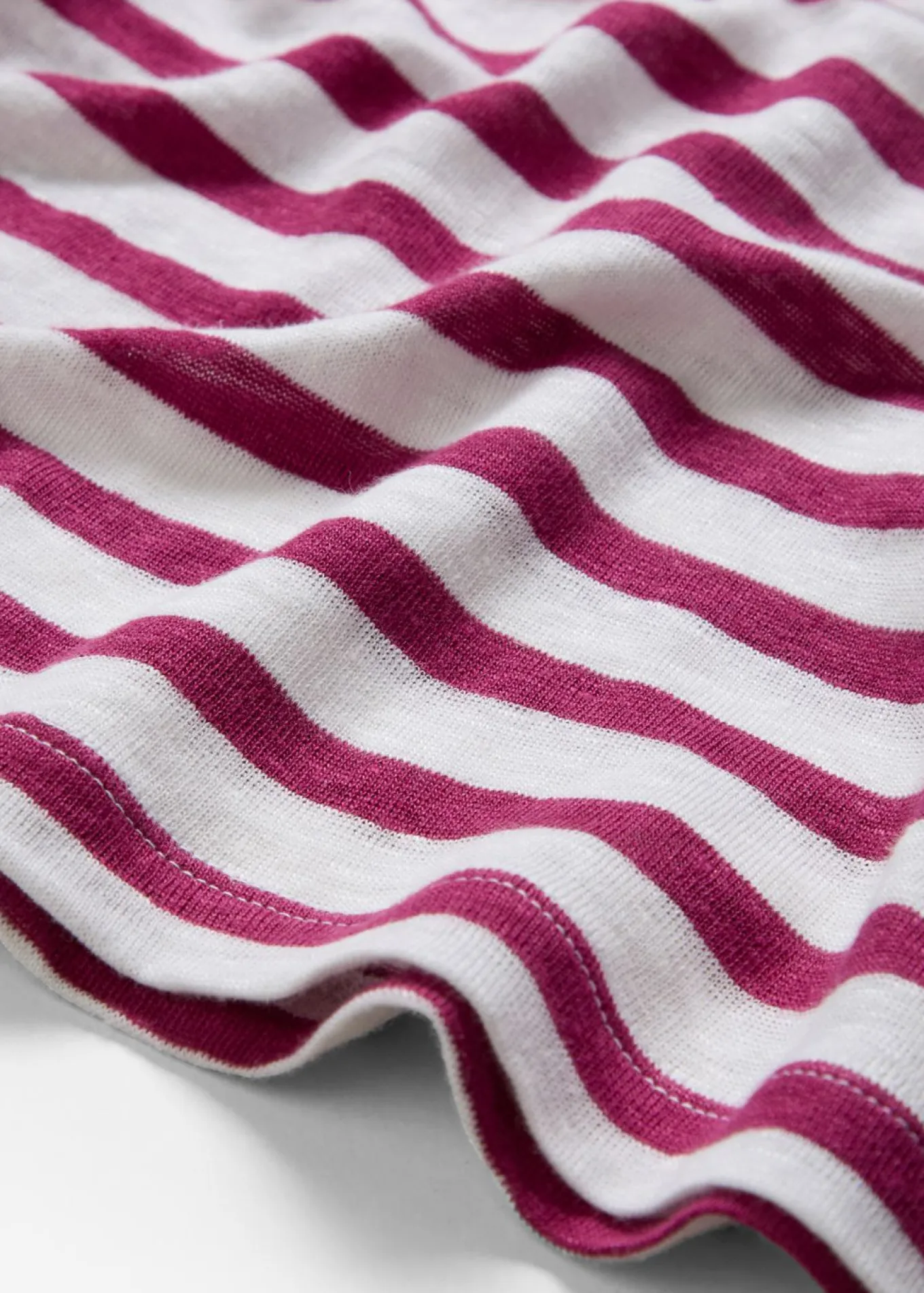 Camiseta de lino puro con mangas tipo murciélago