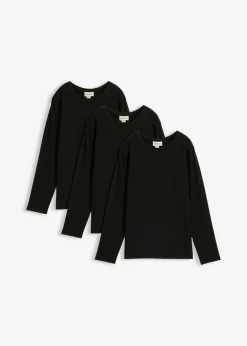 Camiseta de manga larga con algodón orgánico (3 unidades)