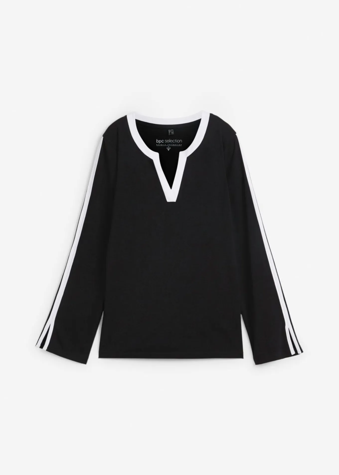 Camiseta de manga larga con abertura