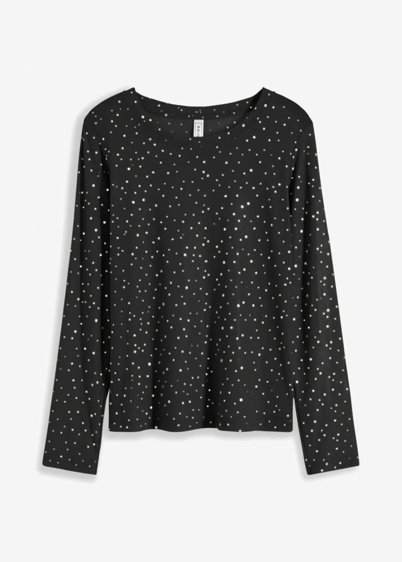 Camiseta de manga larga de malla brillante
