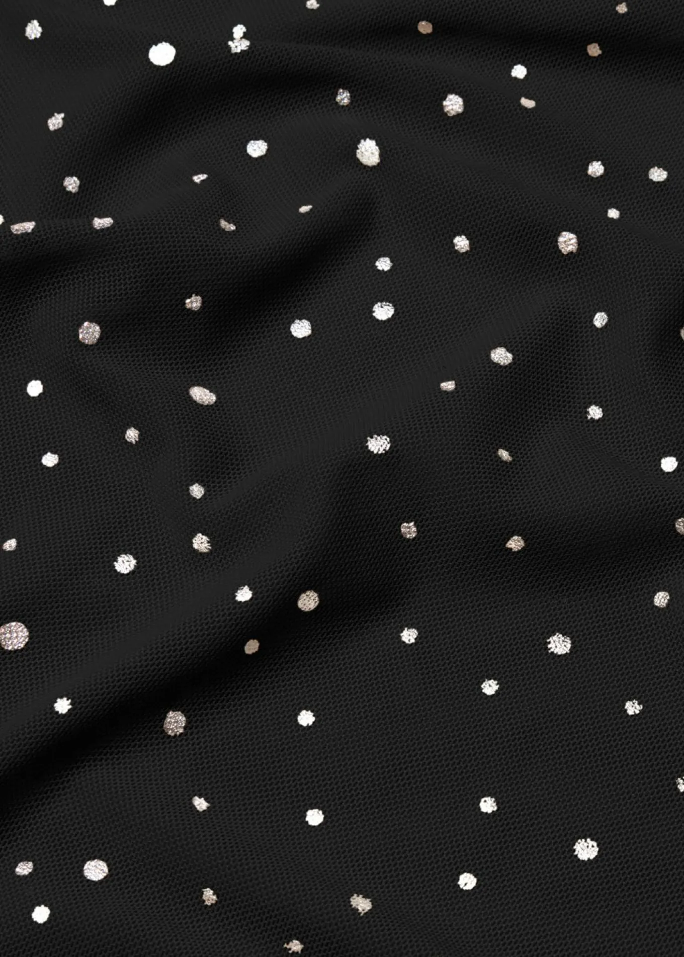 Camiseta de manga larga de malla brillante