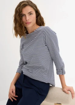 Camiseta de manga larga de algodón puro