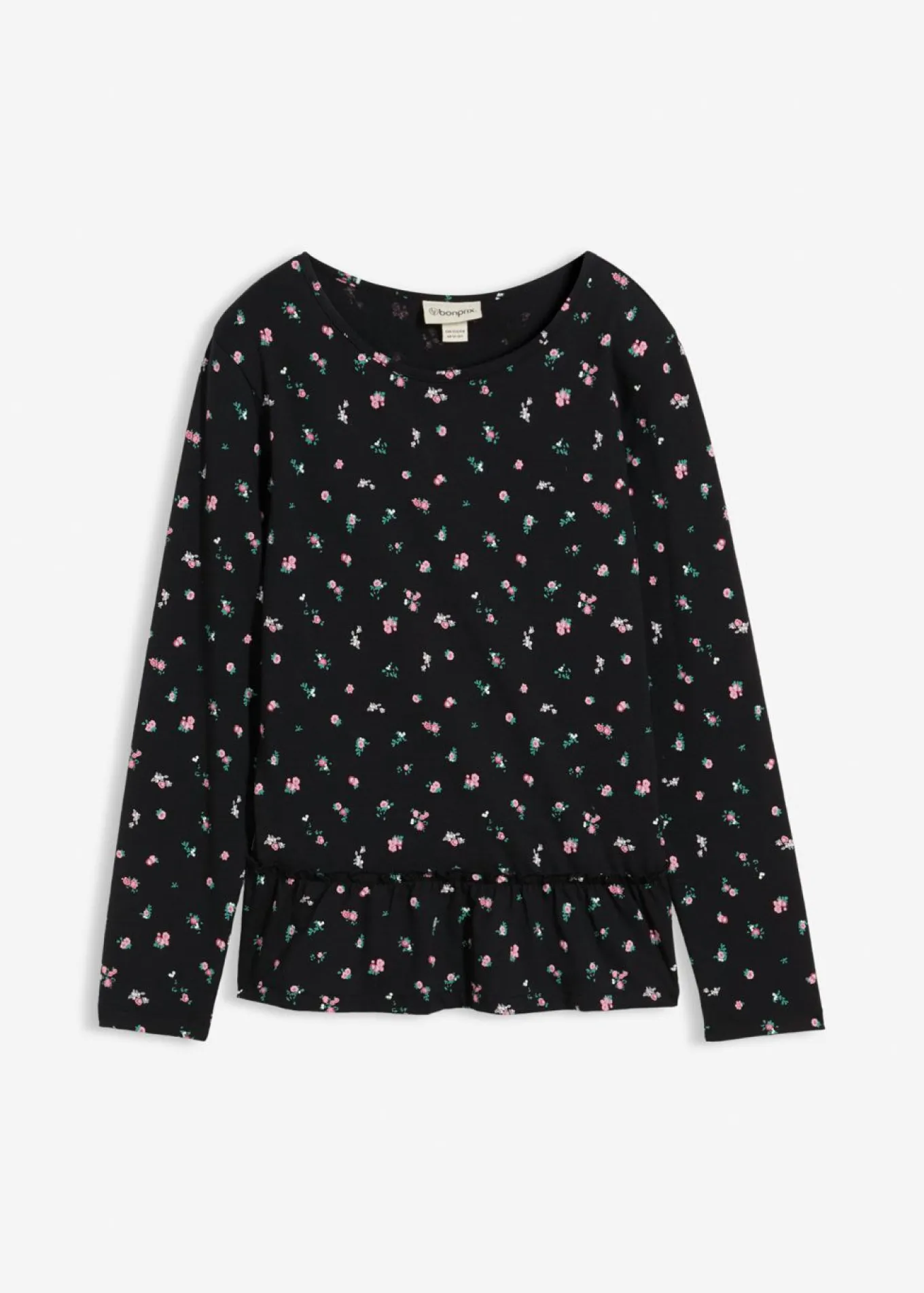 Camiseta de manga larga de mezcla de algodón orgánico elástico