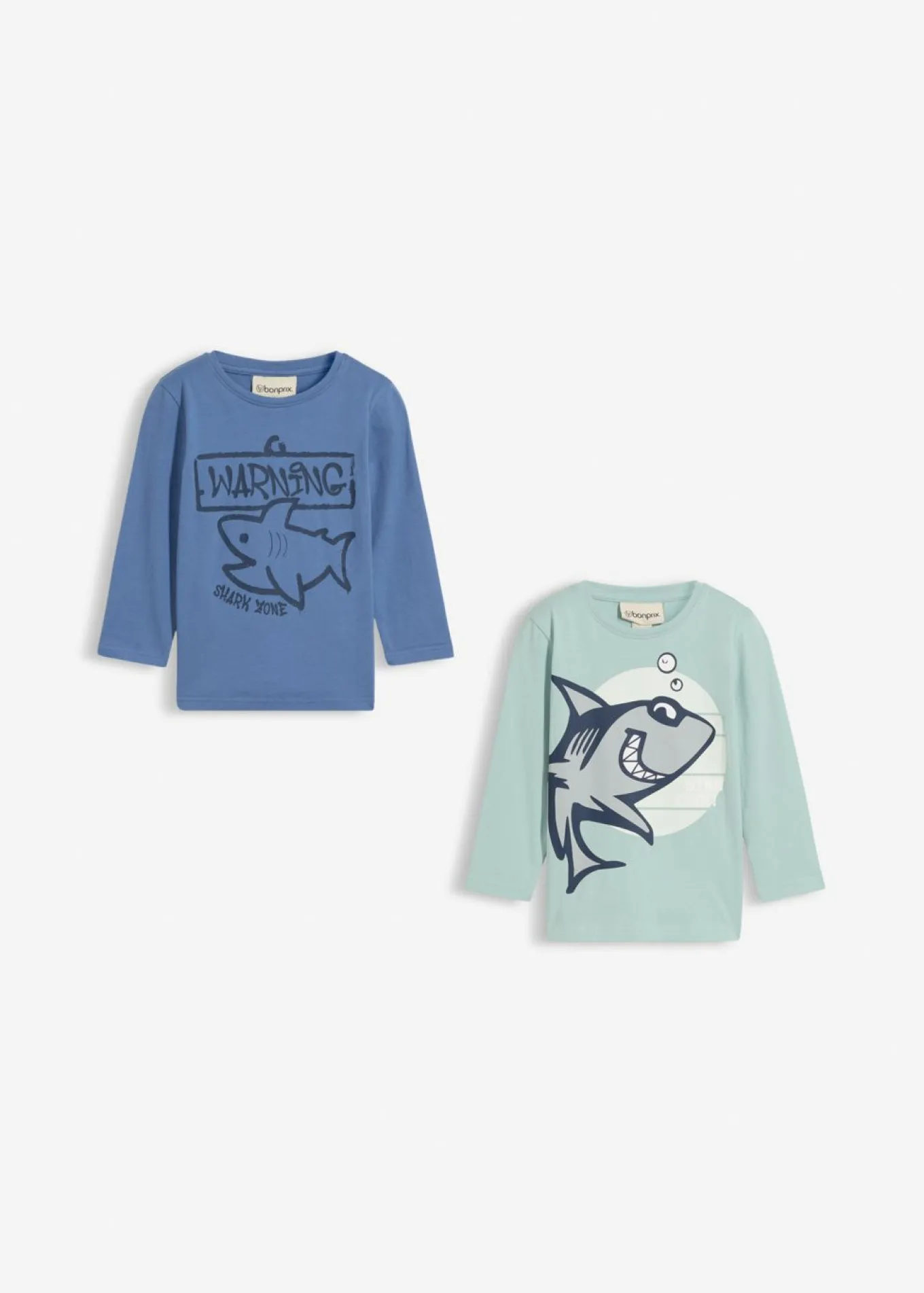 Camiseta de manga larga de algodón orgánico puro (2 unidades)