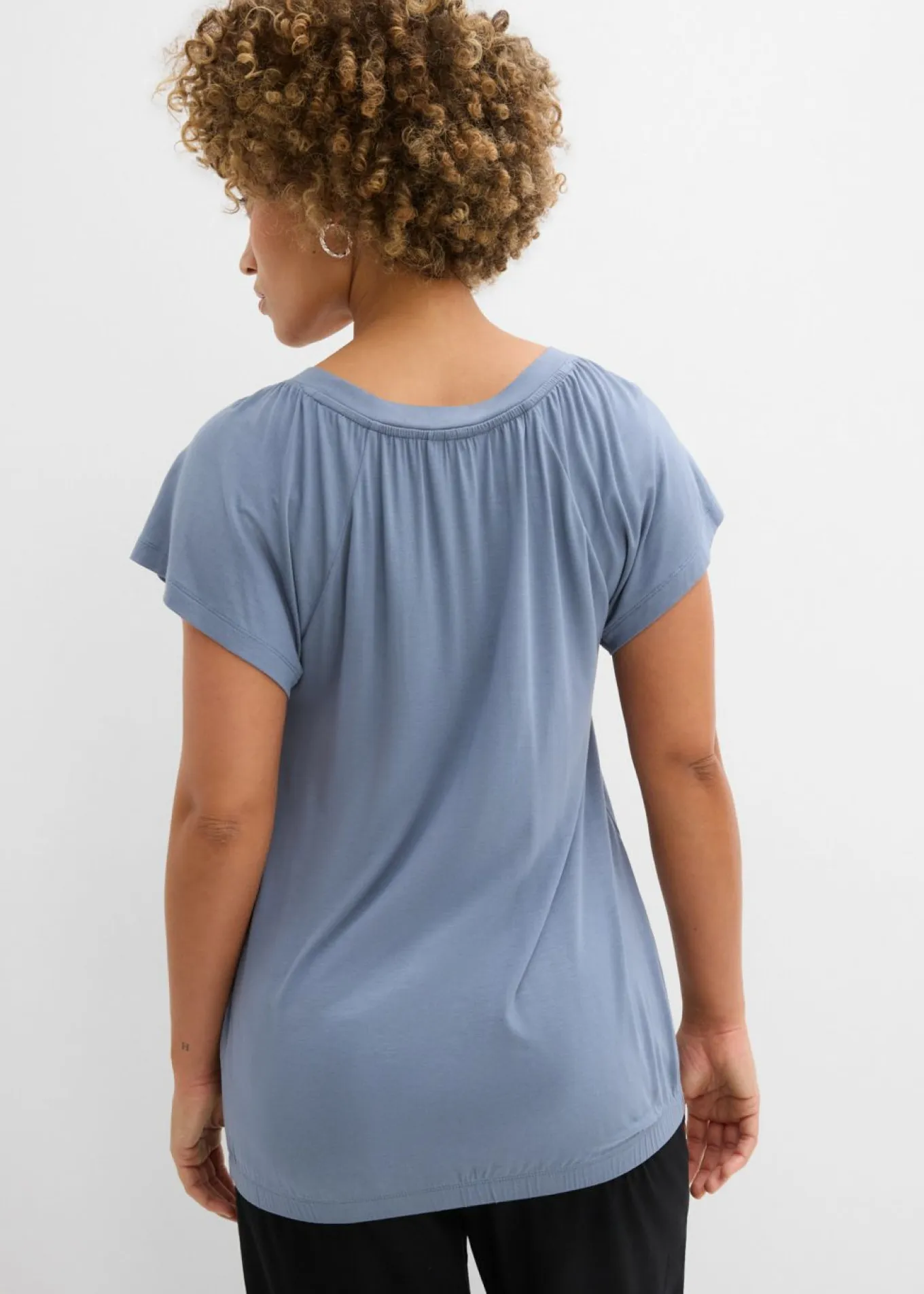 Camiseta de mezcla de viscosa