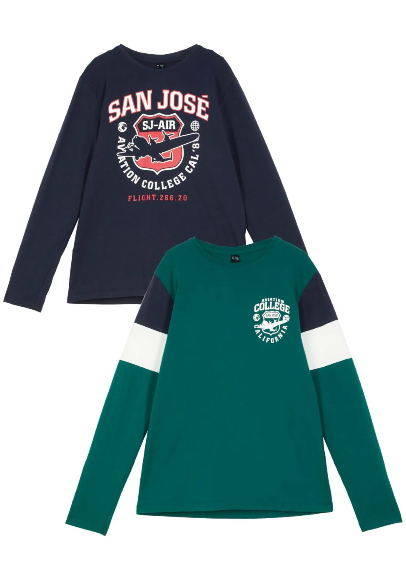 Camiseta de niño de manga larga (2 unidades)