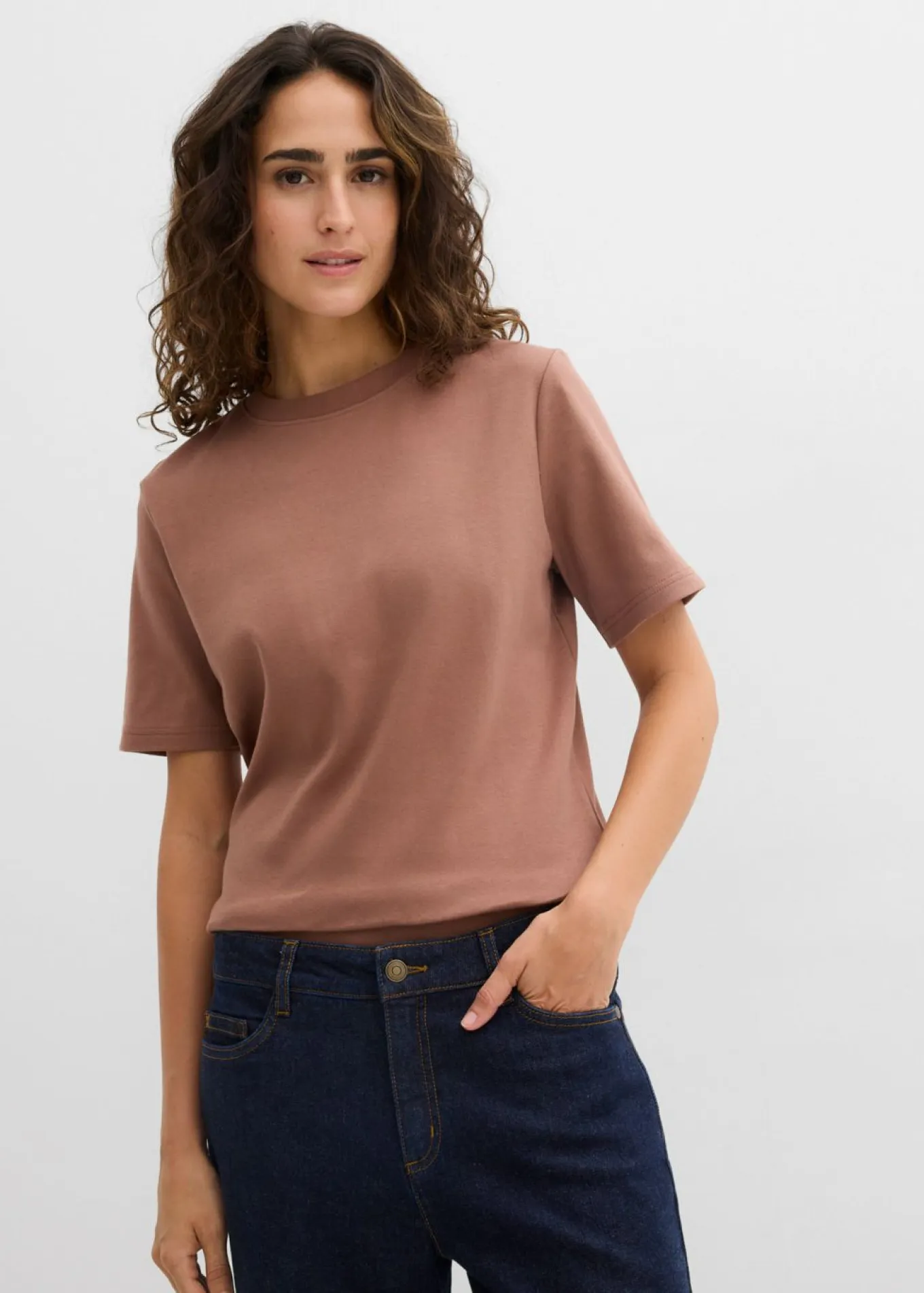Camiseta de punto grueso de algodón orgánico puro (2 unidades)