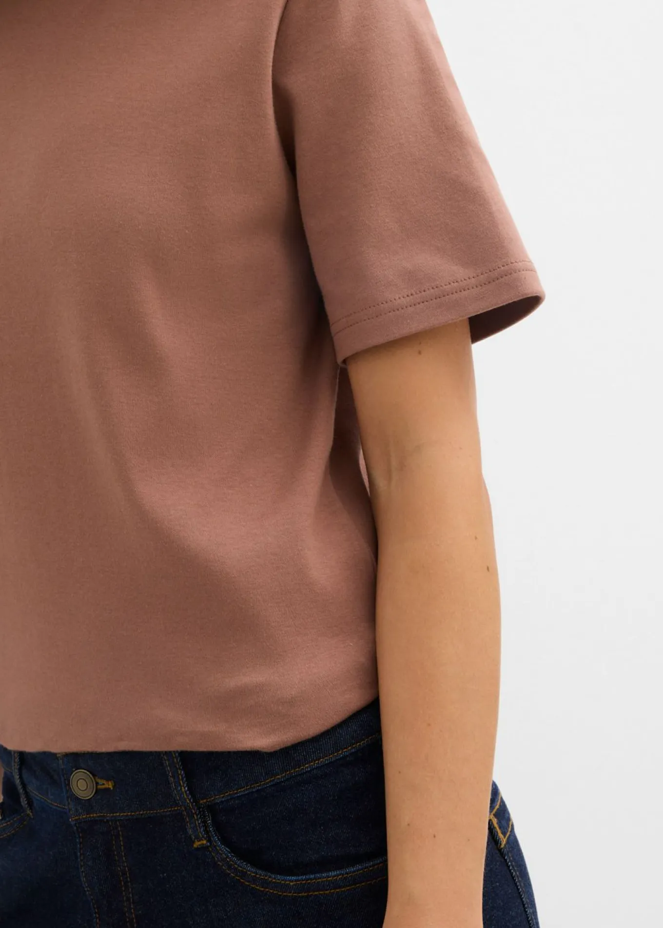 Camiseta de punto grueso de algodón orgánico puro (2 unidades)