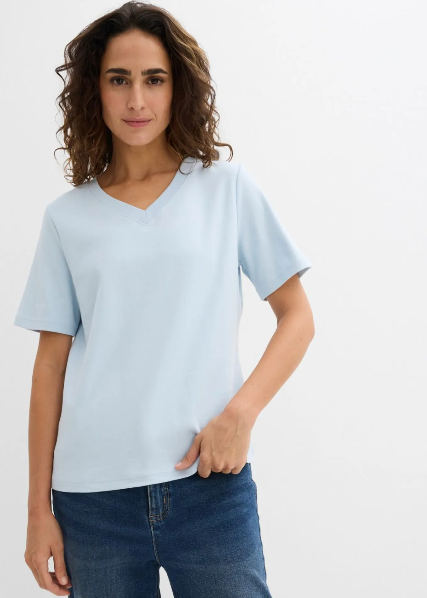 Camiseta de punto grueso de algodón orgánico puro (2 unidades)