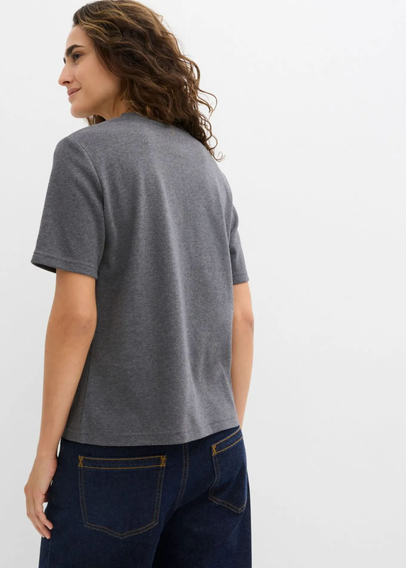 Camiseta de punto grueso de algodón orgánico puro (2 unidades)