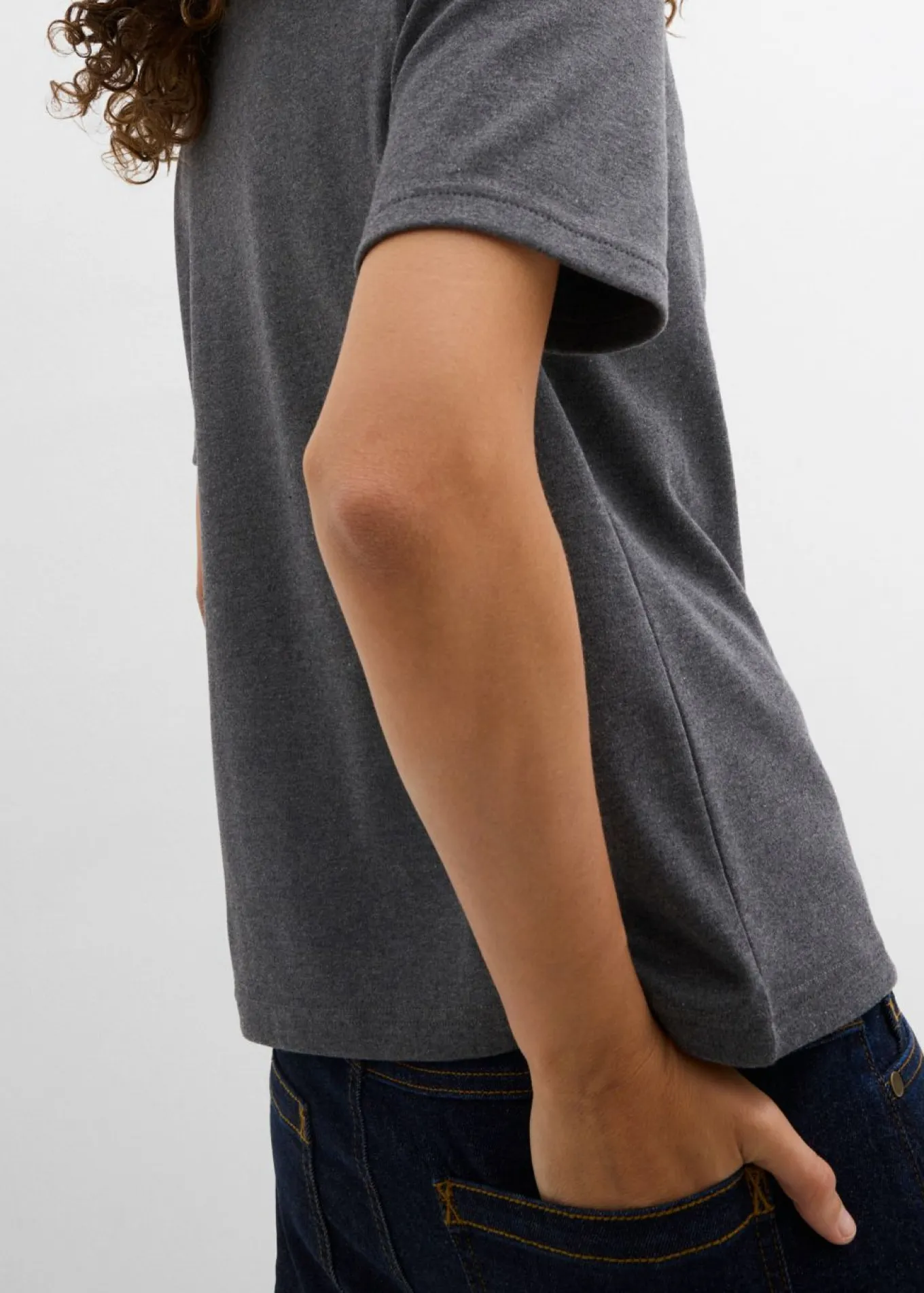 Camiseta de punto grueso de algodón orgánico puro (2 unidades)