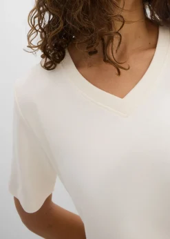 Camiseta de punto grueso de algodón orgánico puro (2 unidades)