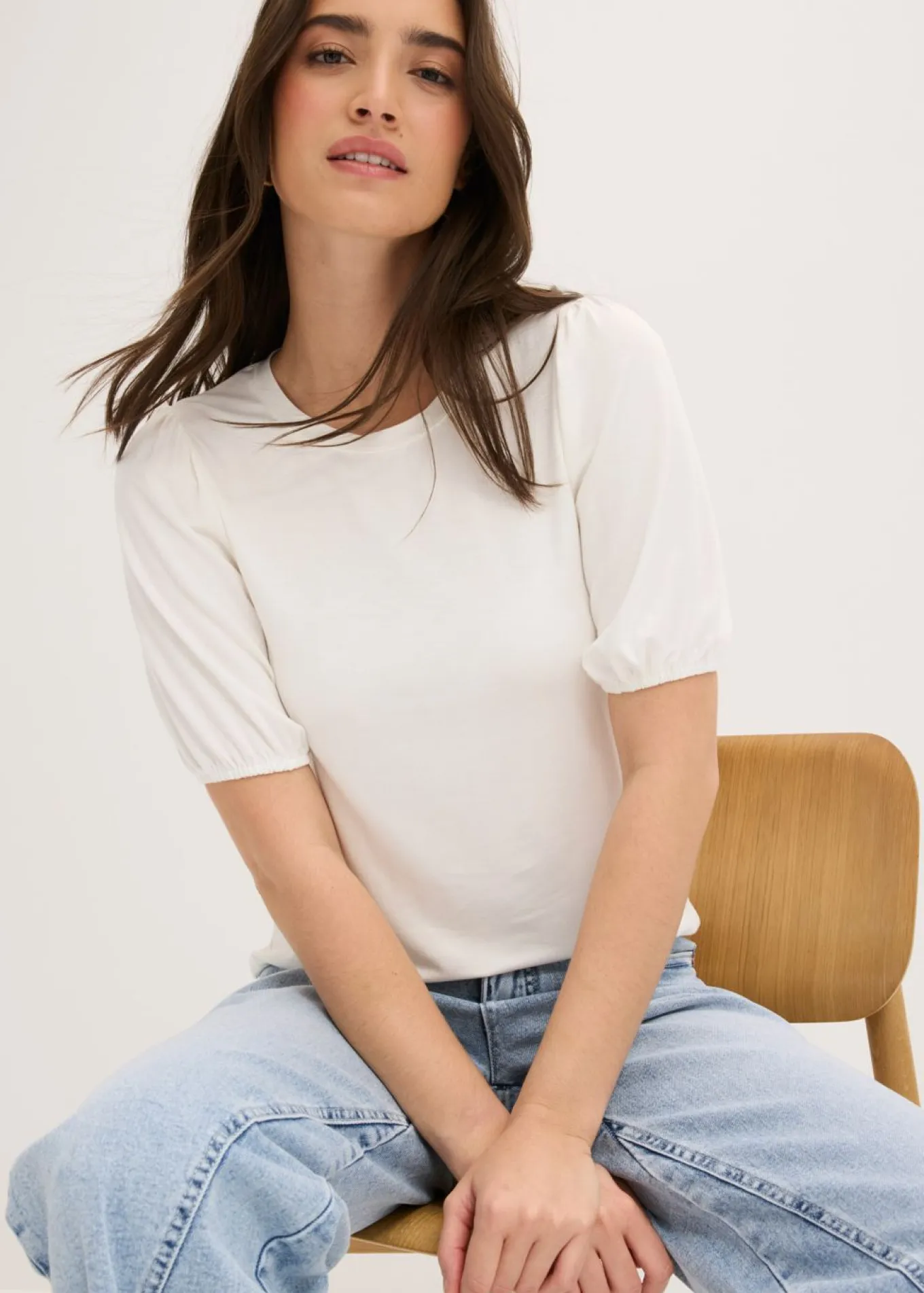 Camiseta de suave mezcla de viscosa