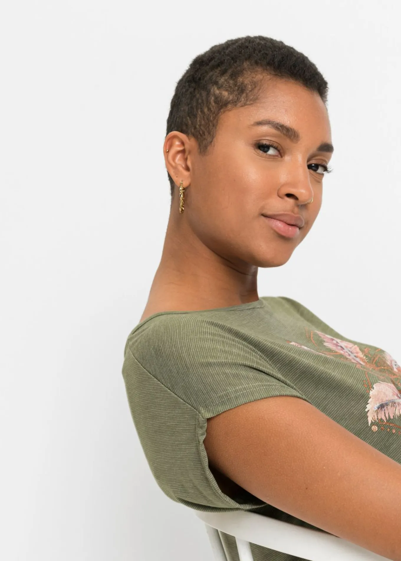 Camiseta de suave mezcla de viscosa