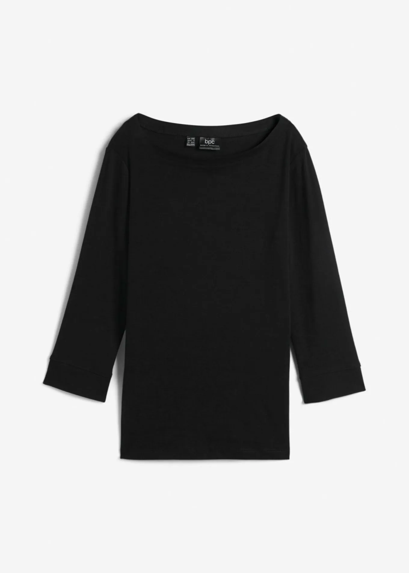 Camiseta elástica con escote en forma de U