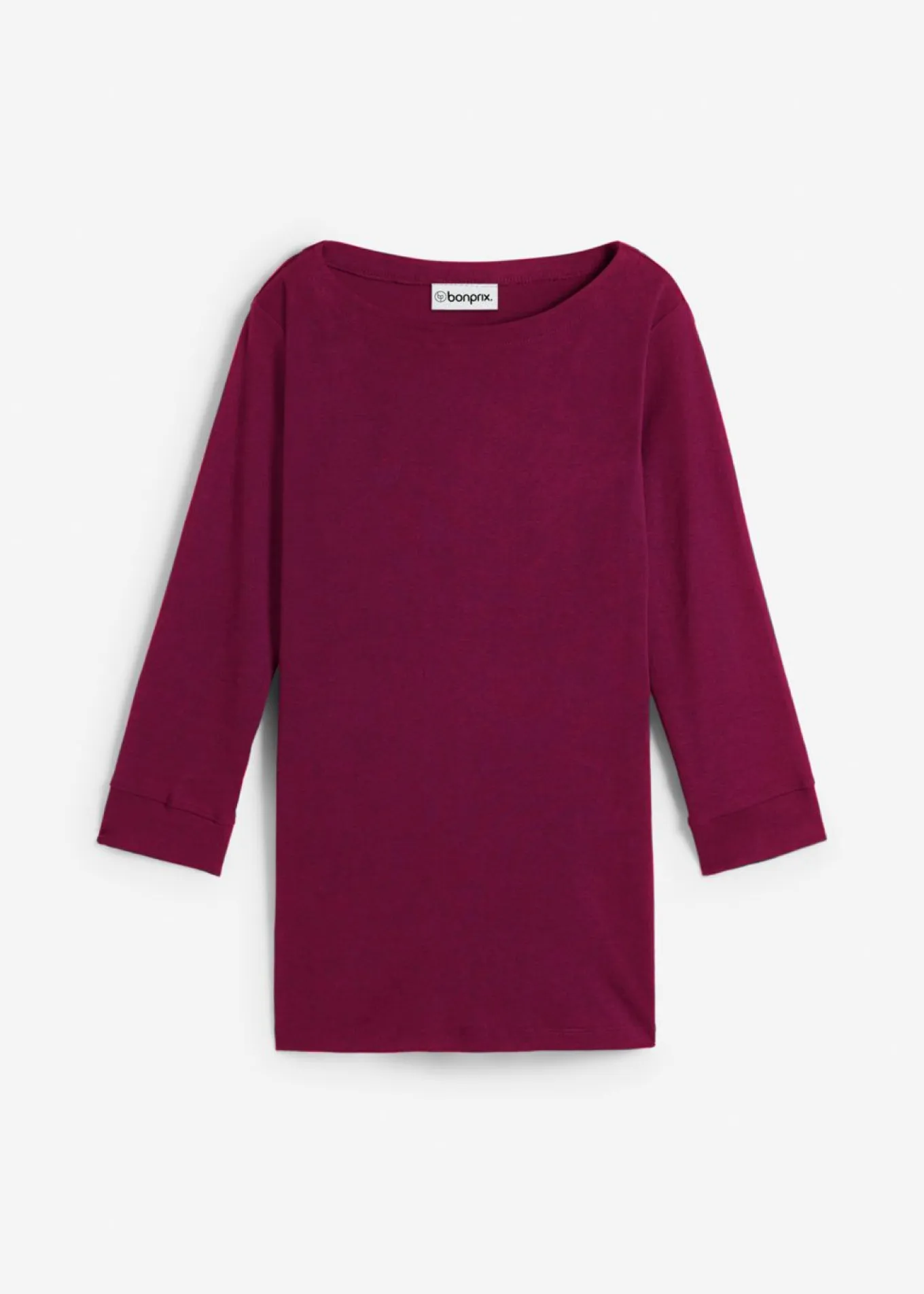 Camiseta elástica con escote en forma de U