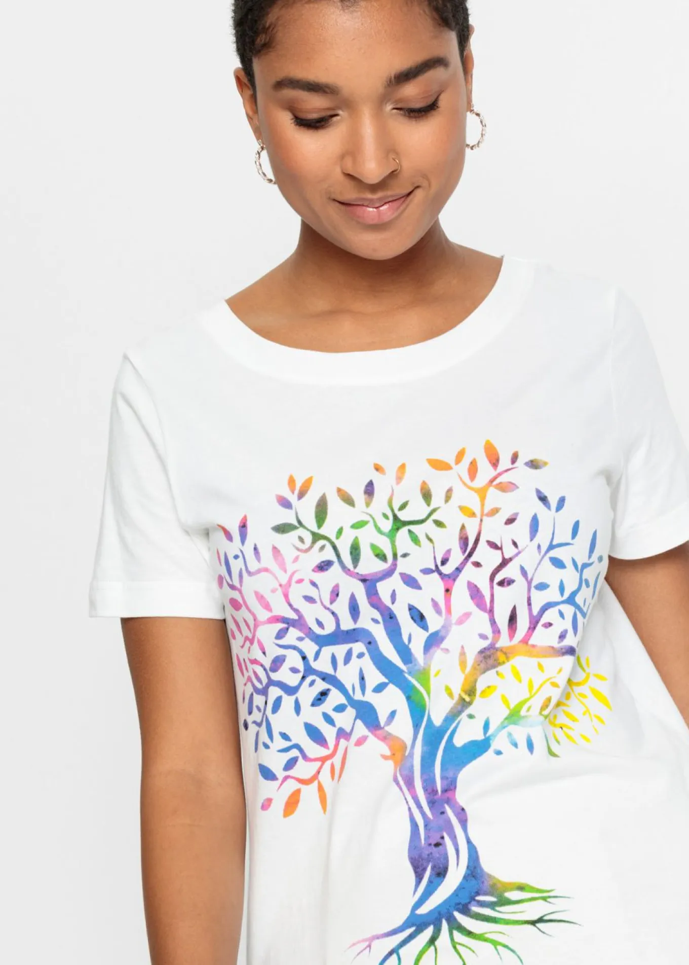 Camiseta estampada de algodón orgánico