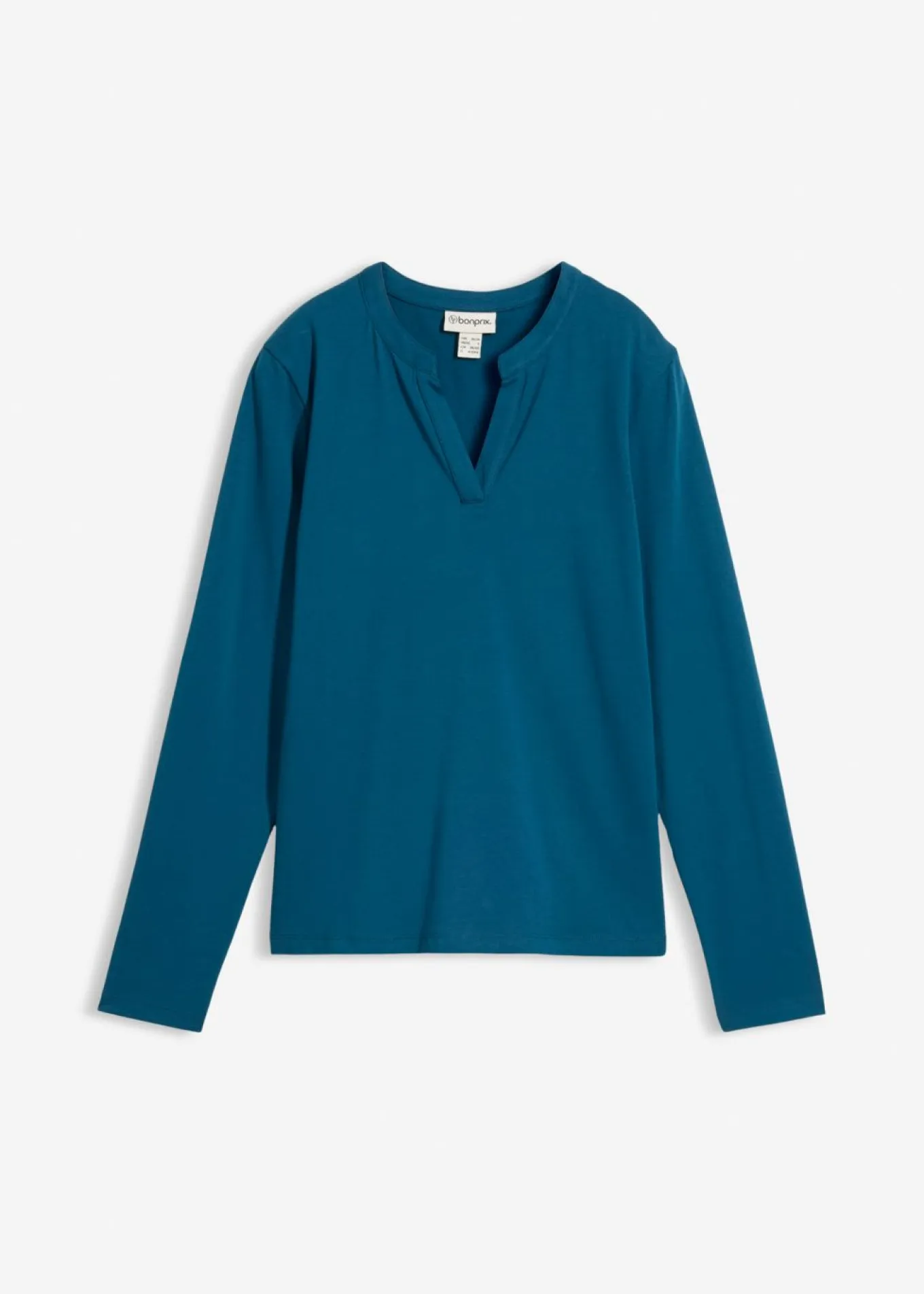 Camiseta henley hasta la cadera