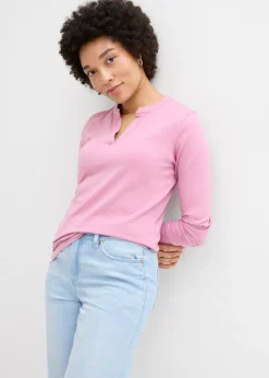Camiseta henley hasta la cadera