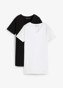 Camiseta larga con escote en V (2 unidades)
