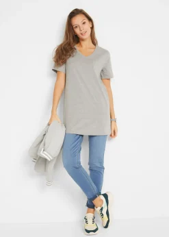 Camiseta larga con escote en V (2 unidades)