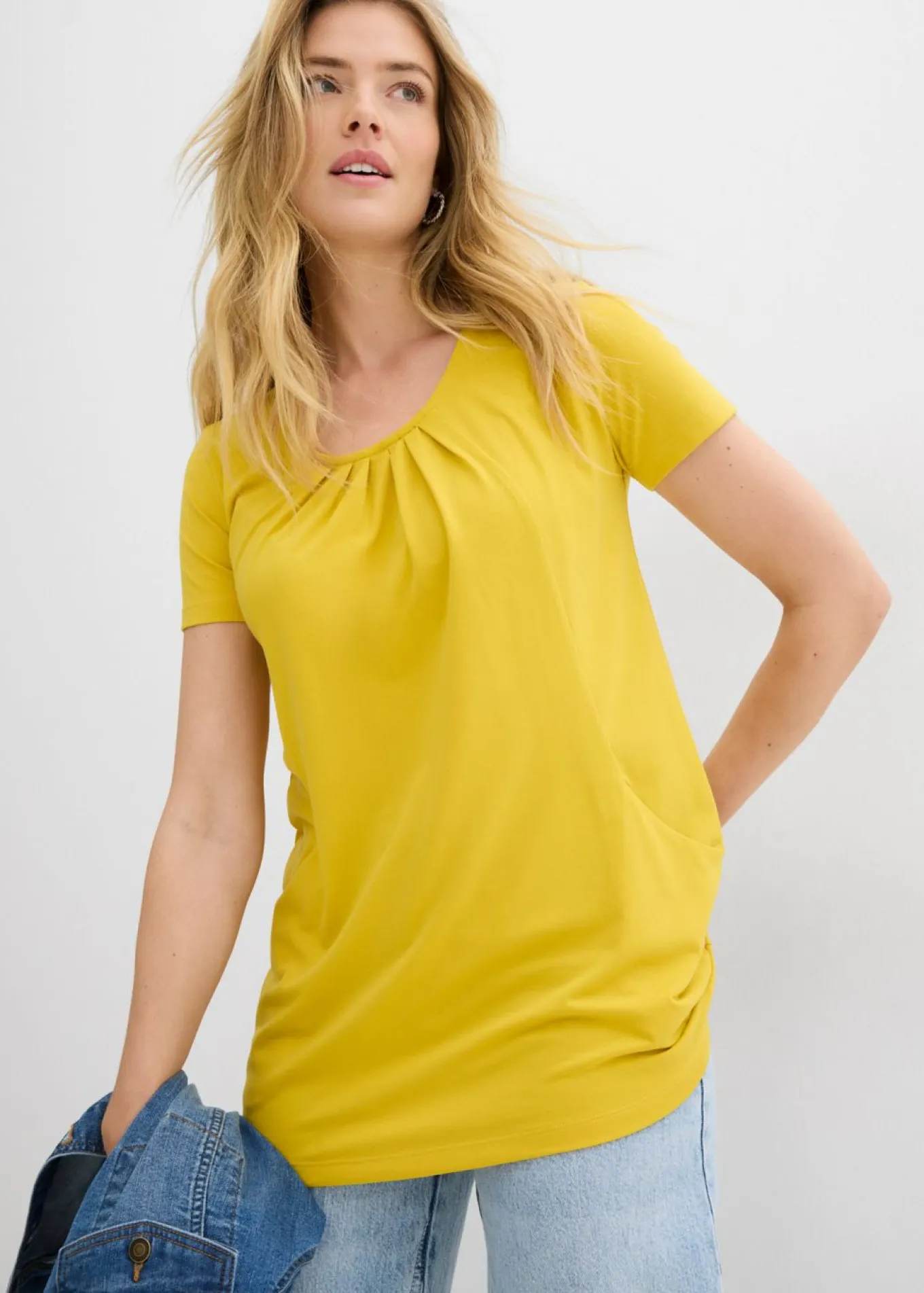 Camiseta larga con viscosa