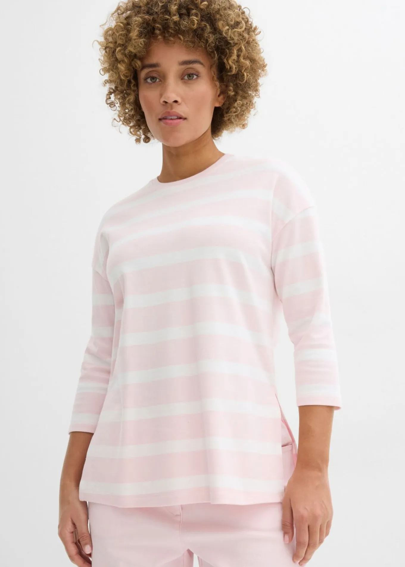 Camiseta larga de algodón orgánico pesado