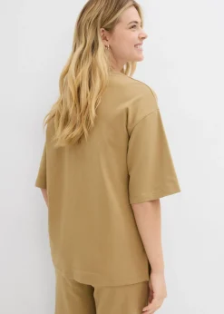 Camiseta larga de interlock